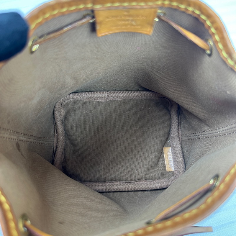 路易威登/Louis Vuitton Nano Noe 老花小水桶斜背包13x10x16cm-7