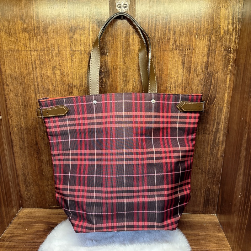 Burberry 格紋托特包-1