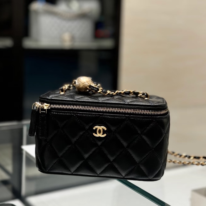 （全新未用）chanel香奈兒 金球化妝盒 晶片款-0