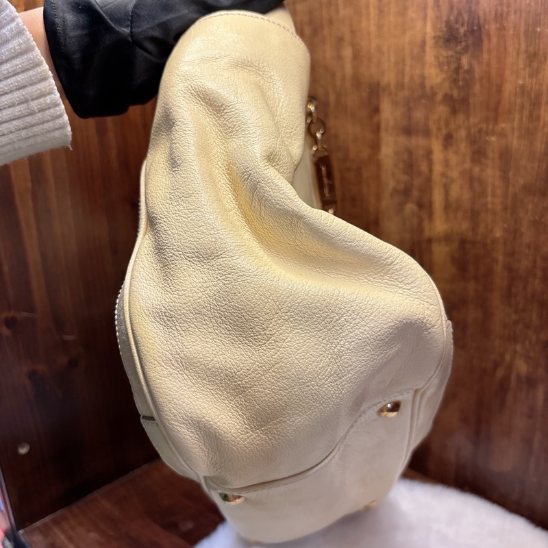 Salvatore Ferragamo 米白色手提包-3