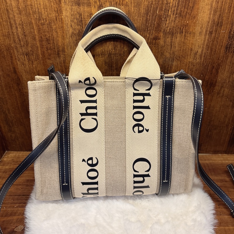 Chloe Woody Tote Bag 手提包-0