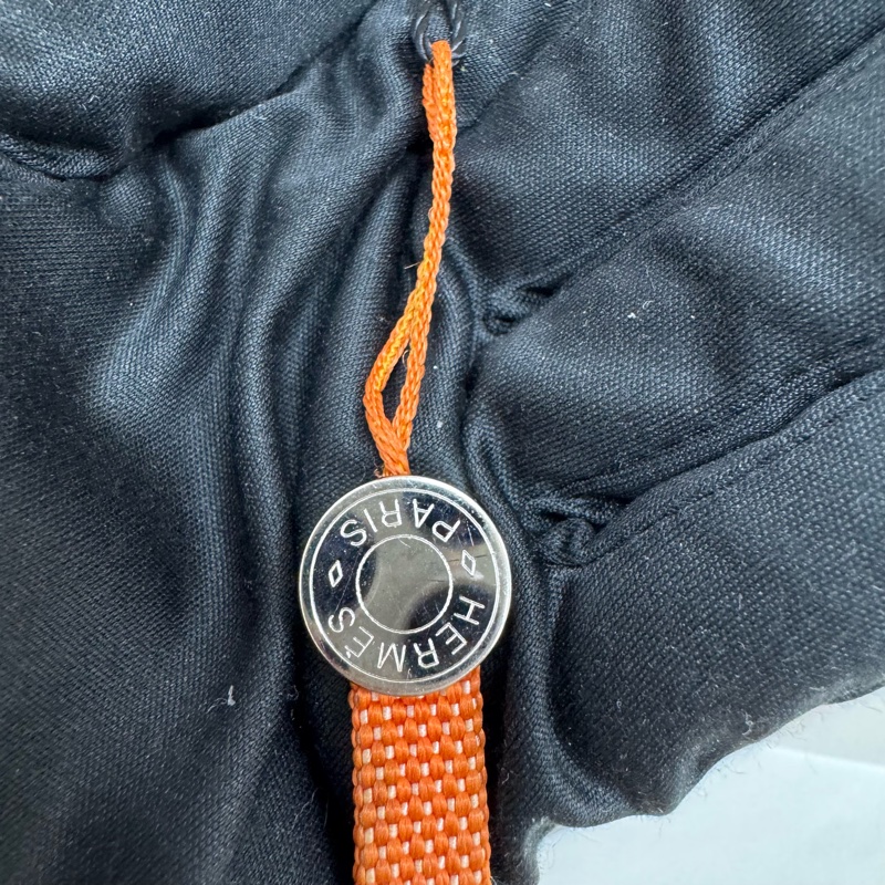 Hermès 橘色掛繩 vintage 二手 中古-3