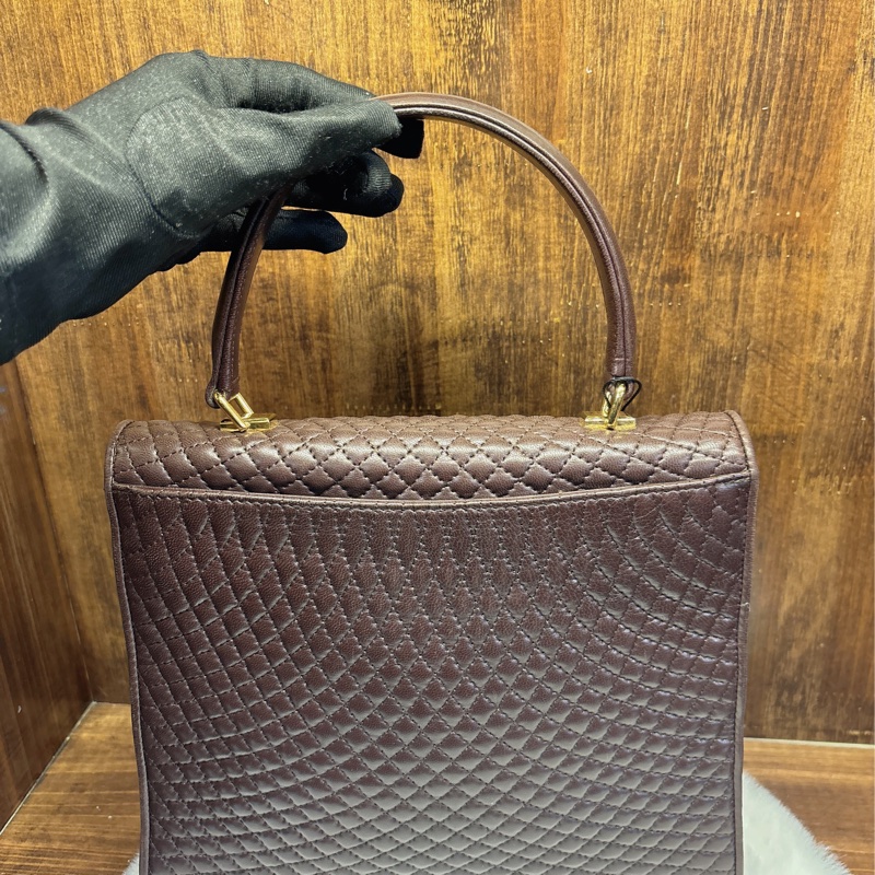 Bally 菱格紋手提包-1