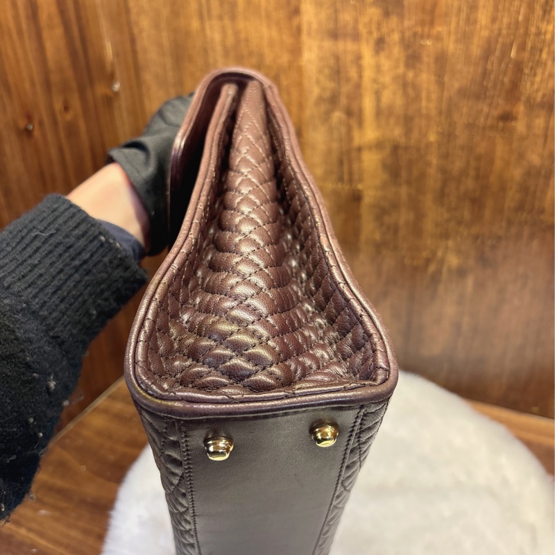 Bally 菱格紋手提包-4