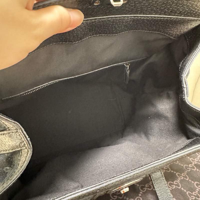 GUCCI 專櫃正品 146002 黑 OPHDIA 綠紅綠 經典 帆布 醫生包 絕版限量款 手提包 方包-17