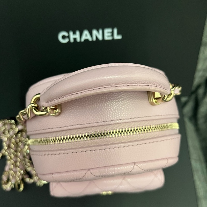 香奈兒小書包櫻花粉-2
