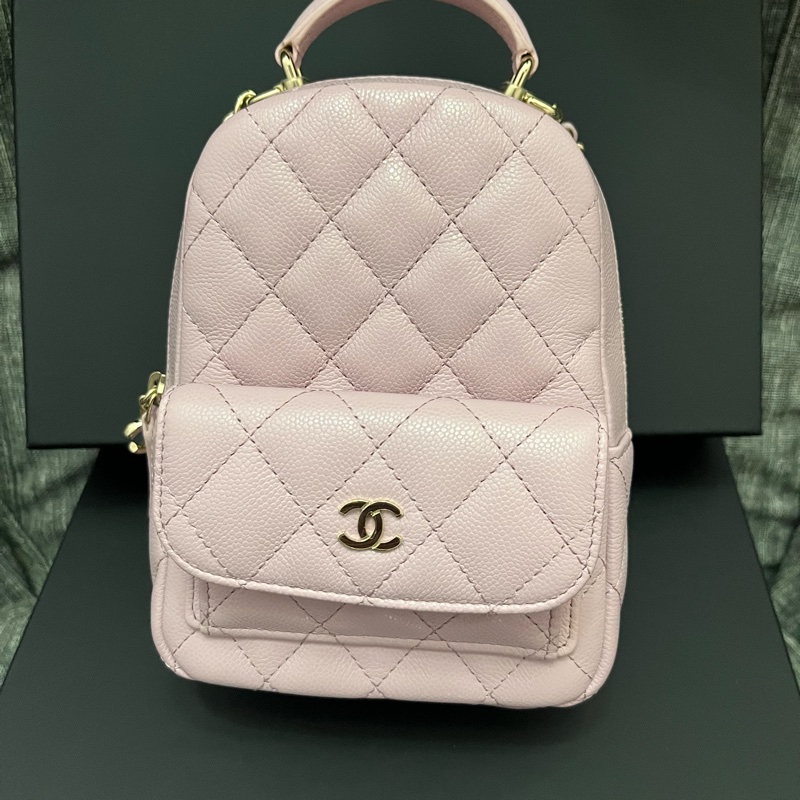 香奈兒小書包櫻花粉-5
