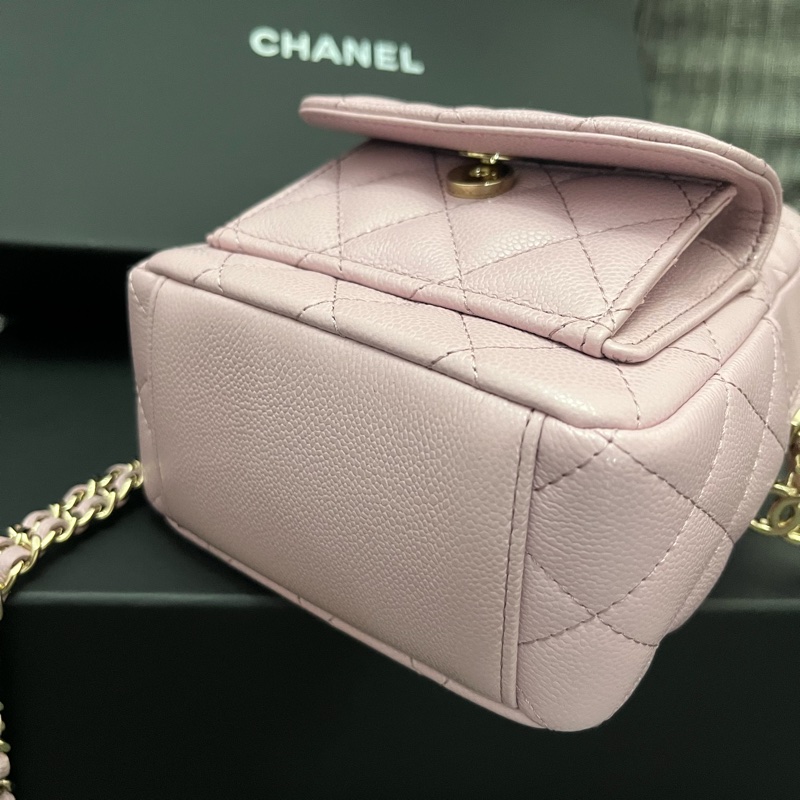 香奈兒小書包櫻花粉-11