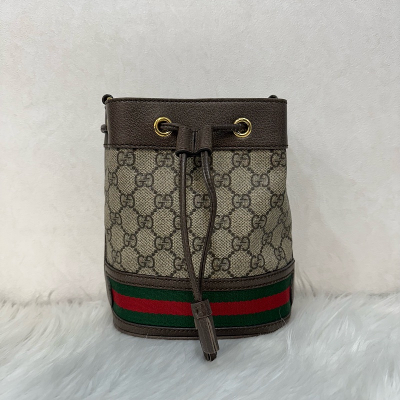 Gucci 550620 老花PVc綠紅綠Ophidia GG nano mini noe-0
