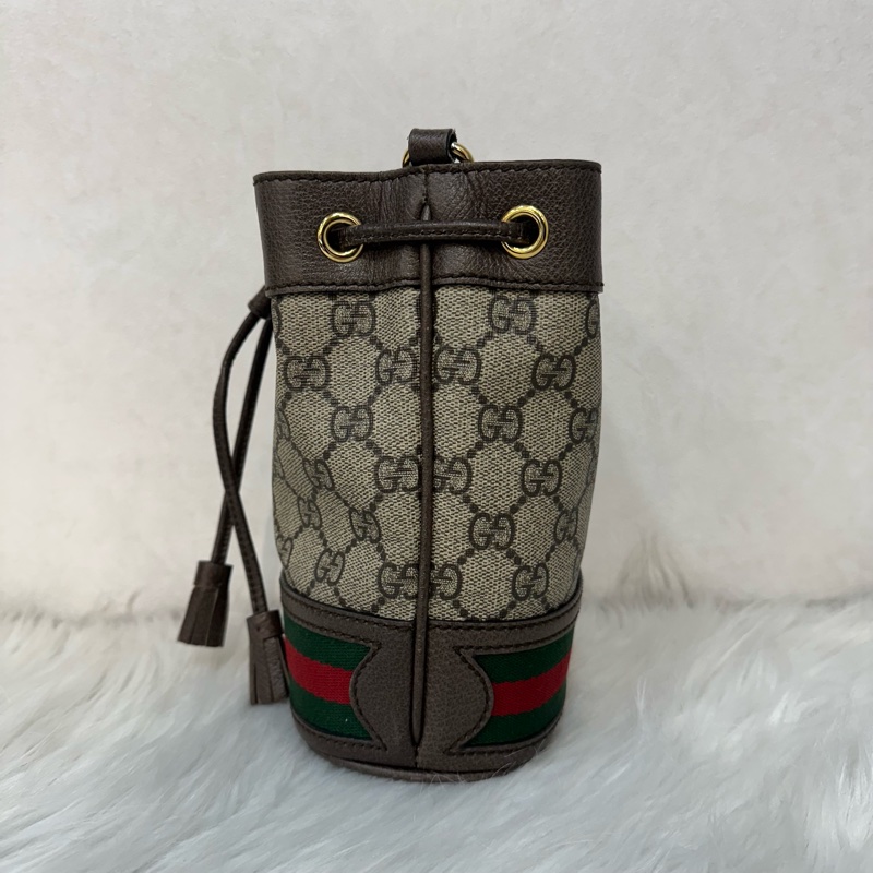 Gucci 550620 老花PVc綠紅綠Ophidia GG nano mini noe-1