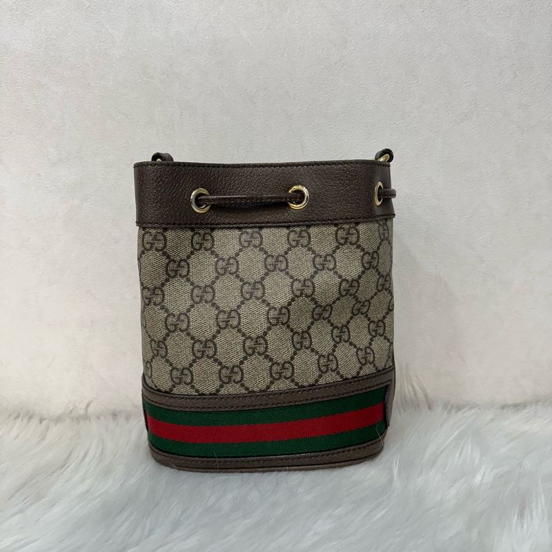 Gucci 550620 老花PVc綠紅綠Ophidia GG nano mini noe-2