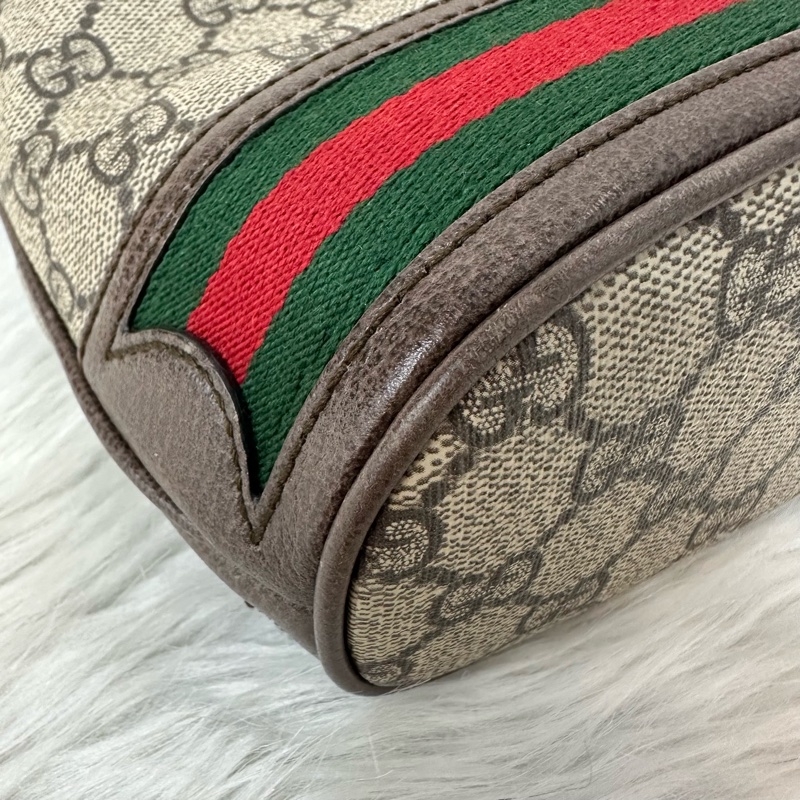 Gucci 550620 老花PVc綠紅綠Ophidia GG nano mini noe-5