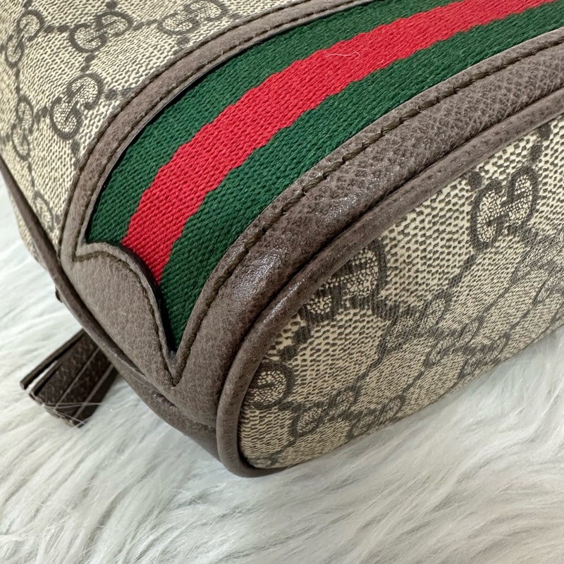 Gucci 550620 老花PVc綠紅綠Ophidia GG nano mini noe-8