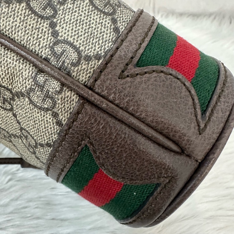Gucci 550620 老花PVc綠紅綠Ophidia GG nano mini noe-9