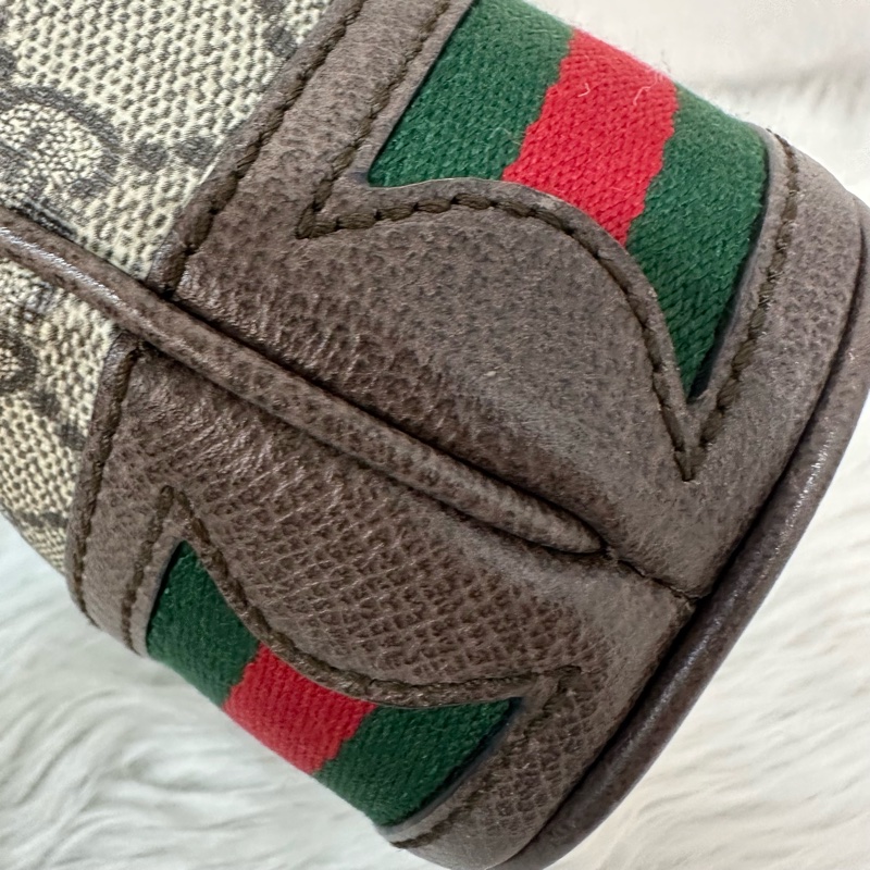 Gucci 550620 老花PVc綠紅綠Ophidia GG nano mini noe-13