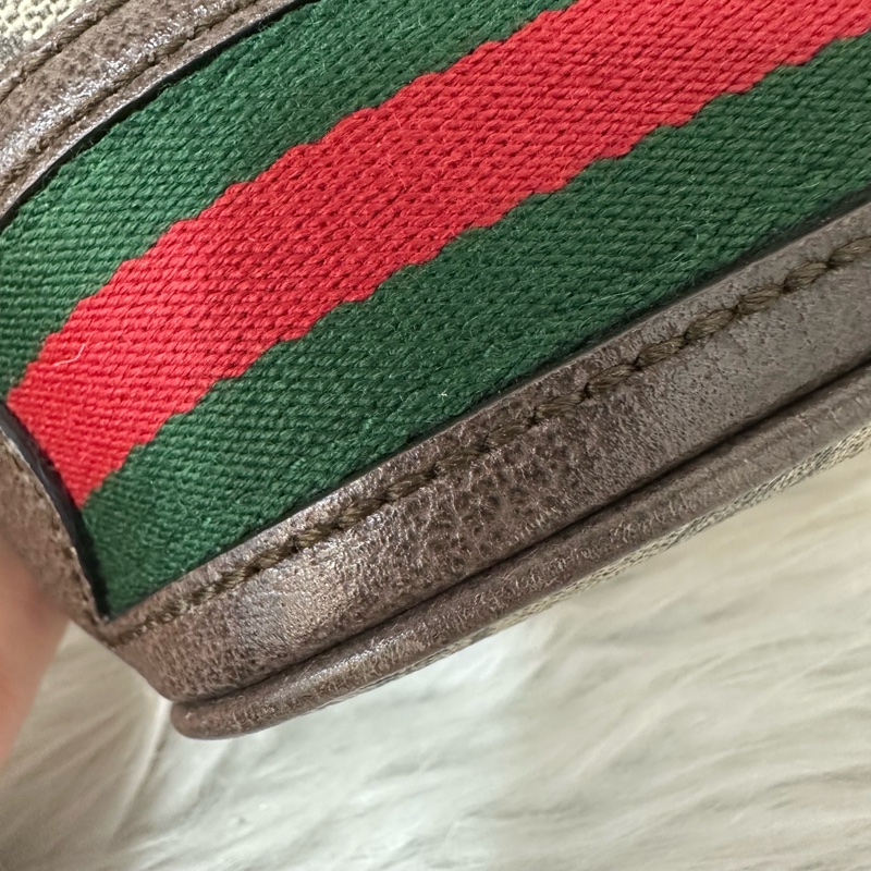 Gucci 550620 老花PVc綠紅綠Ophidia GG nano mini noe-21