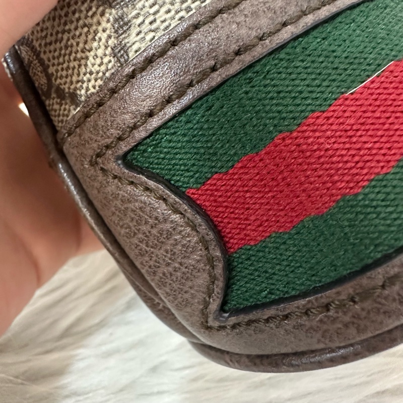 Gucci 550620 老花PVc綠紅綠Ophidia GG nano mini noe-23