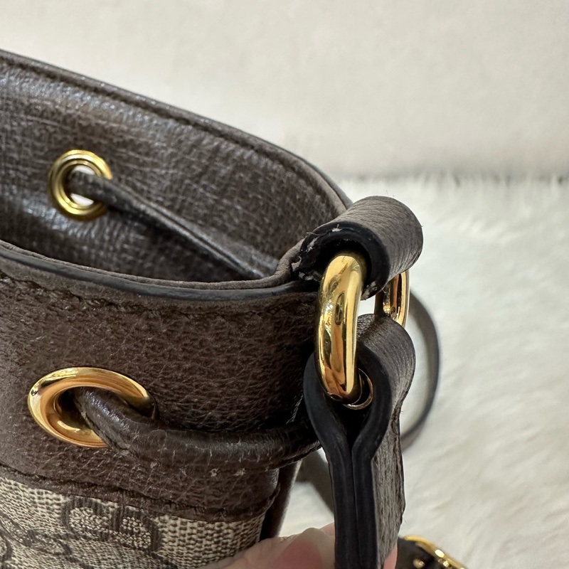 Gucci 550620 老花PVc綠紅綠Ophidia GG nano mini noe-46