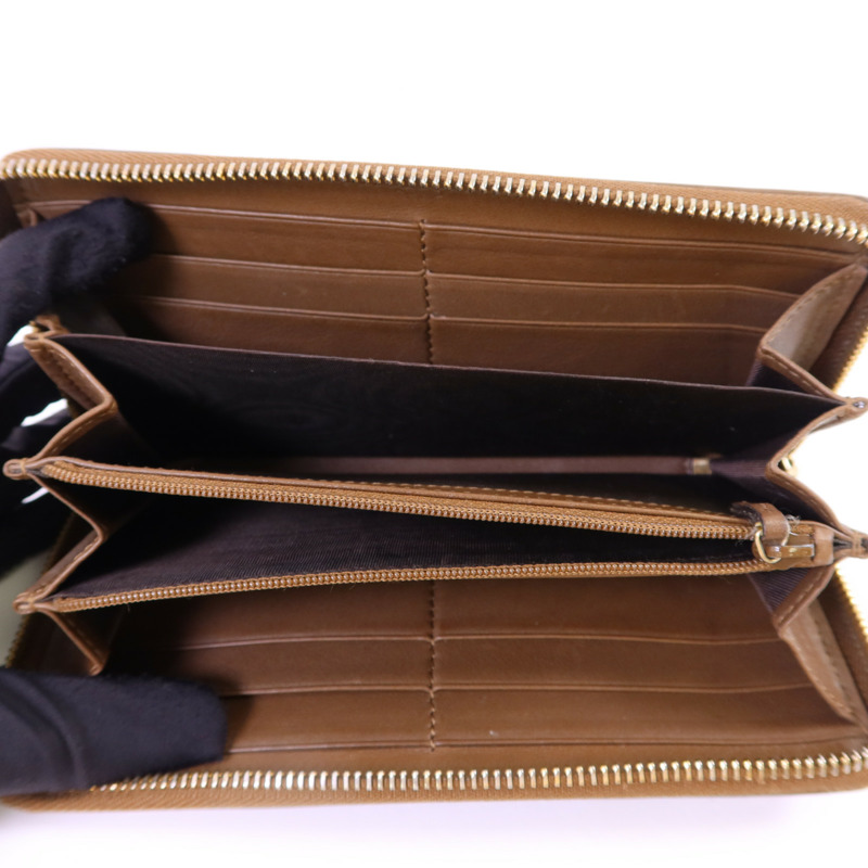 GUCCI 帆布GG Canvas Long Round Zipper Wallet金扣長錢包-4