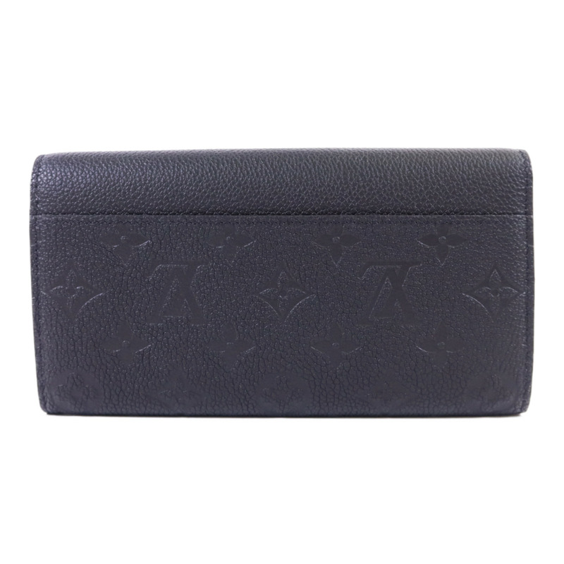 LOUIS VUITTON Monogram Empreinte Sarah Long Wallet金扣長錢包-1