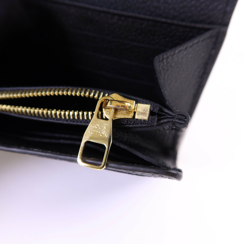 LOUIS VUITTON Monogram Empreinte Sarah Long Wallet金扣長錢包-6