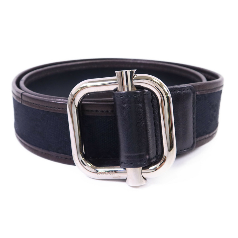 GUCCI 帆布Belt皮帶-1