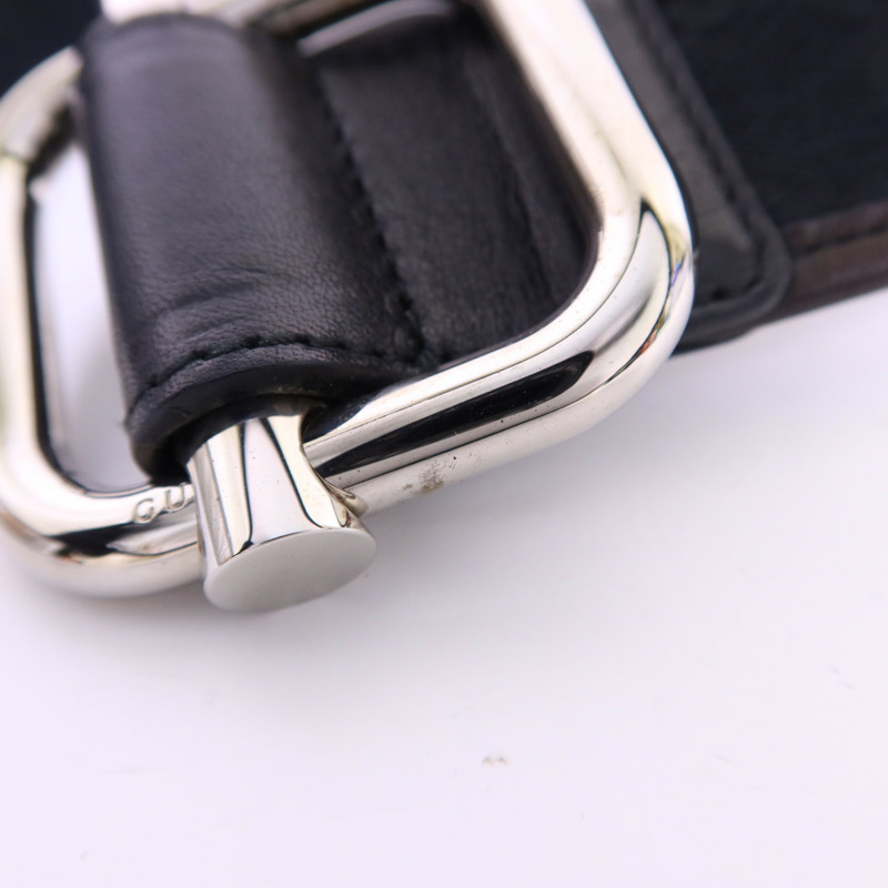 GUCCI 帆布Belt皮帶-9