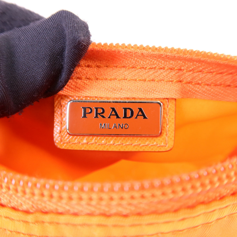 PRADA 尼龍Pouch銀扣小袋-5