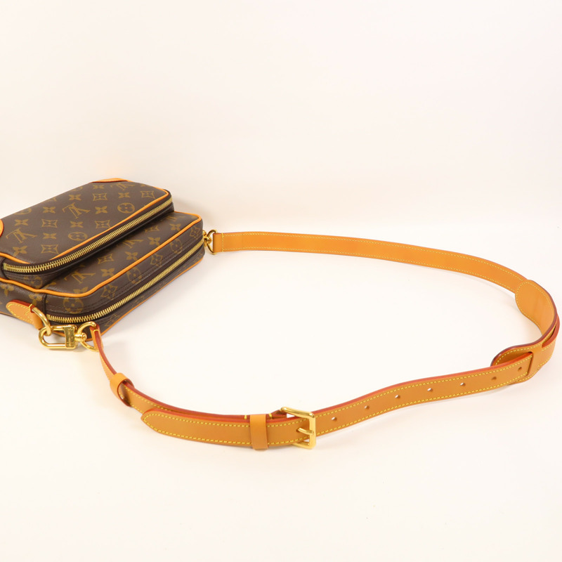 LOUIS VUITTON Monogram Nil金扣手挽肩背兩用袋-9