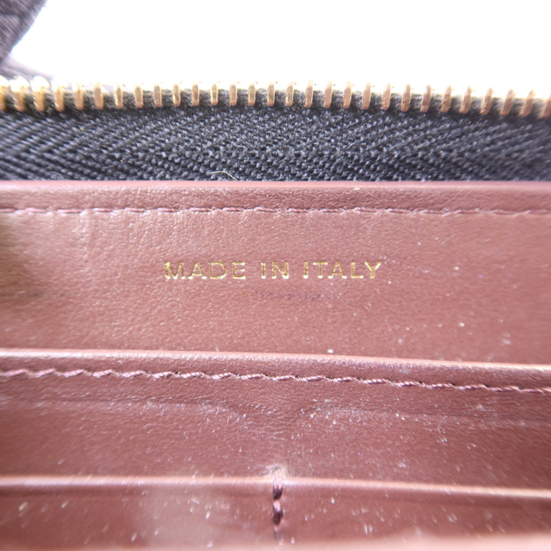 CHANEL 牛皮皮革Zipper Long Round Wallet金扣長錢包-7