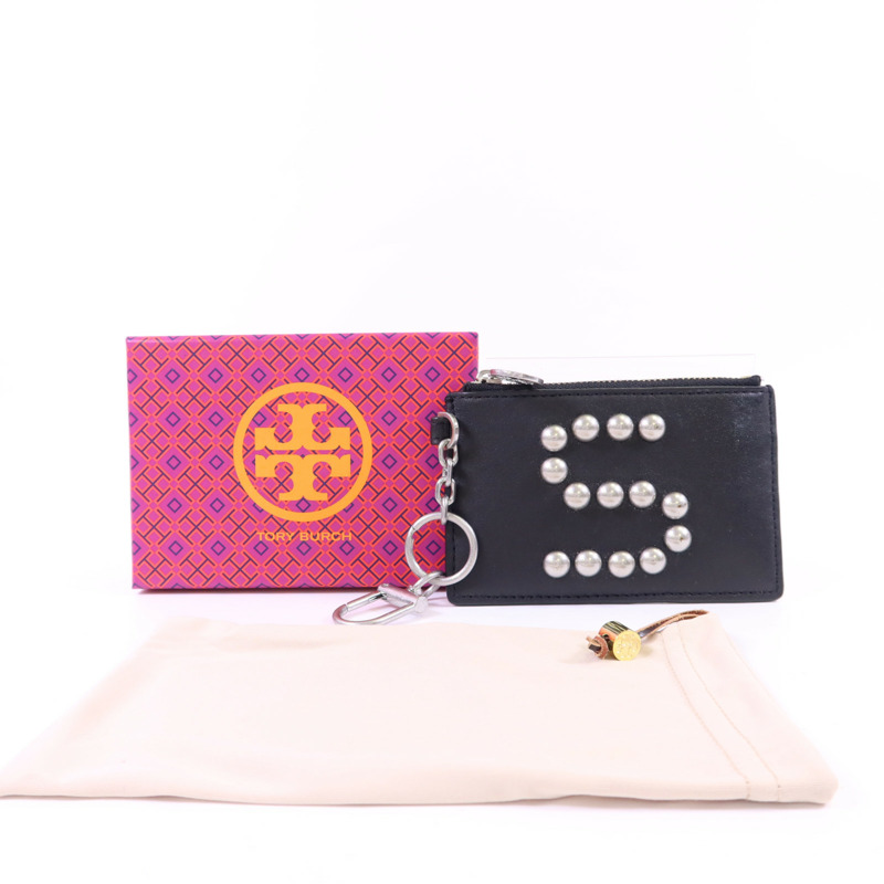 Tory Burch 牛皮皮革Card Case銀扣卡片套-15