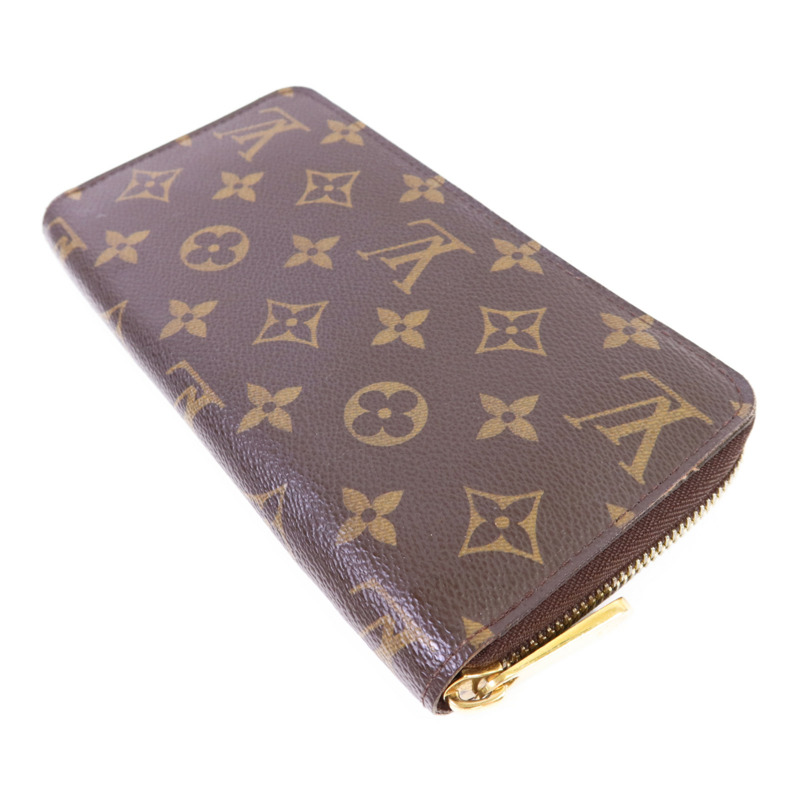 LOUIS VUITTON Monogram Zipper Long Wallet金扣長錢包-3