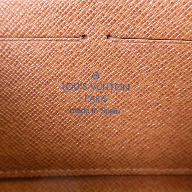LOUIS VUITTON Monogram Zipper Long Wallet金扣長錢包-5
