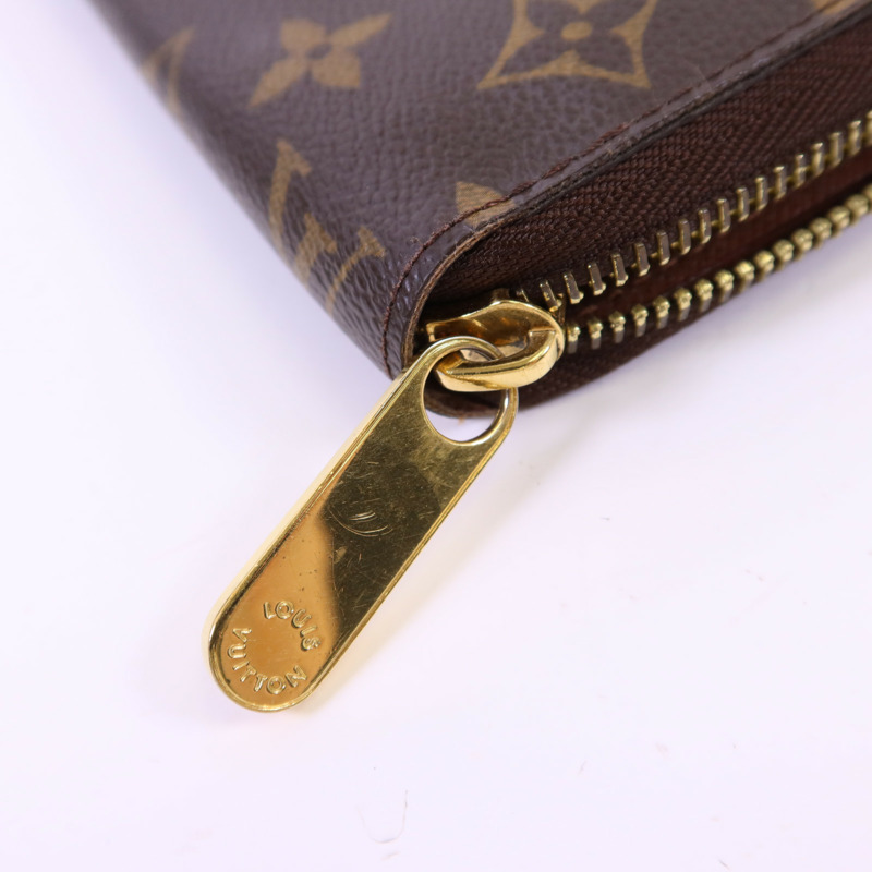 LOUIS VUITTON Monogram Zipper Long Wallet金扣長錢包-7