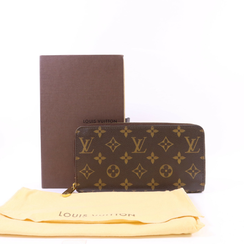 LOUIS VUITTON Monogram Zipper Long Wallet金扣長錢包-17