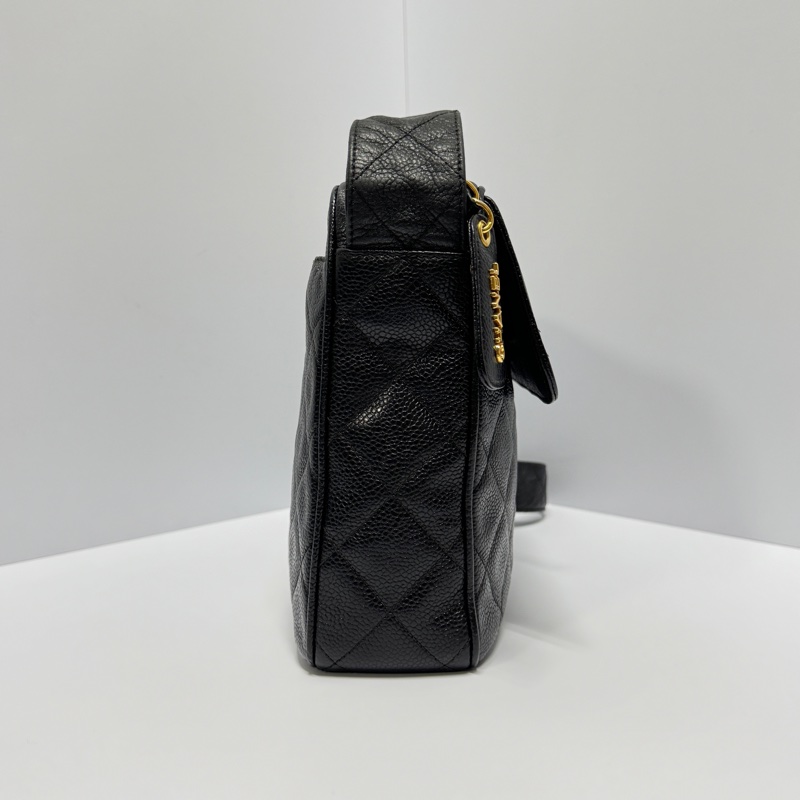 【超！級！新】 Chanel 黑金魚子醬牛皮 豆腐包 （專櫃26.4萬）-6
