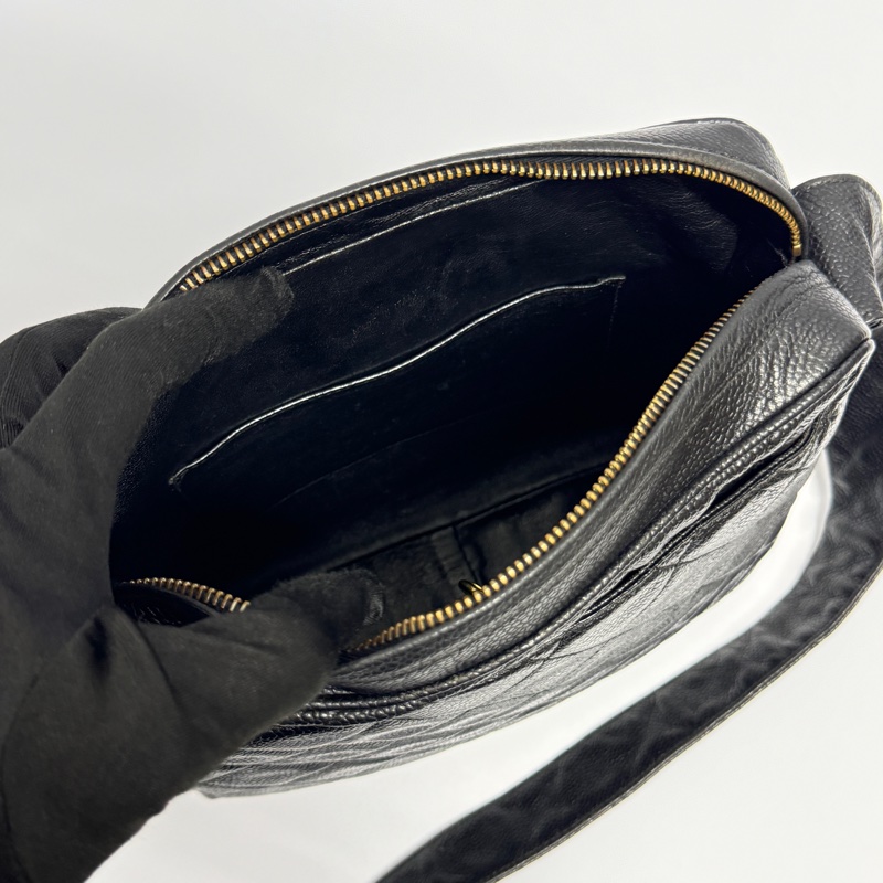 【超！級！新】 Chanel 黑金魚子醬牛皮 豆腐包 （專櫃26.4萬）-18