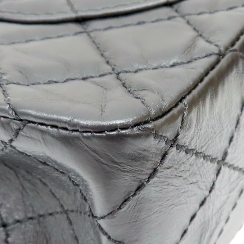 黑色 菱格紋 牛皮 Lucky Charms 2.55 限量徽章包 肩背包【CHANEL 香奈兒】 A37586-13