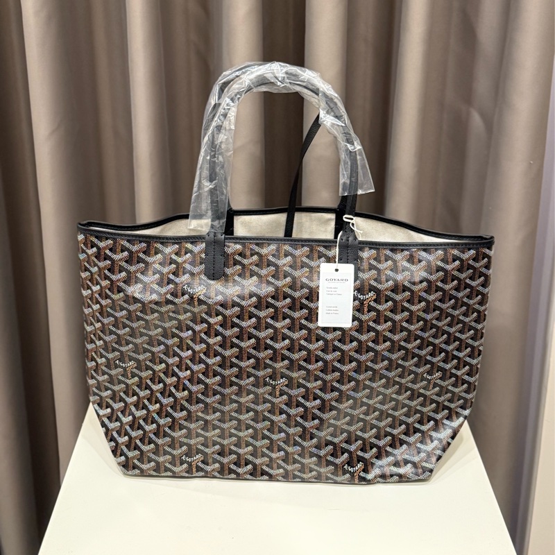 （全新未用）Goyard 經典黑咖gm tote 櫃上缺貨款-1