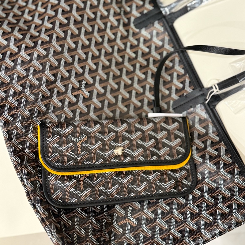 （全新未用）Goyard 經典黑咖gm tote 櫃上缺貨款-6