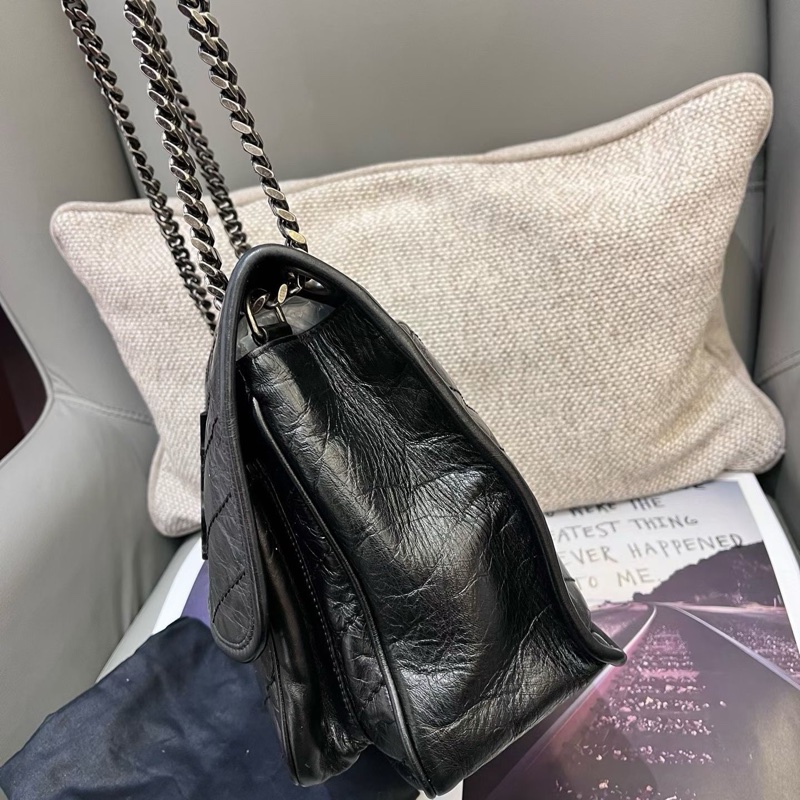 YSL黑銀niki 中號新款D扣-2