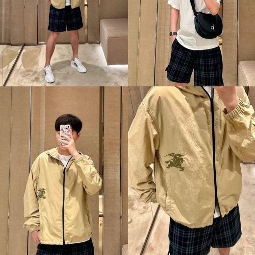 💎Han's house精品服飾💎 BURBERRY 刺繡 戰馬 騎士 連帽 外套 風衣  原價46000-4