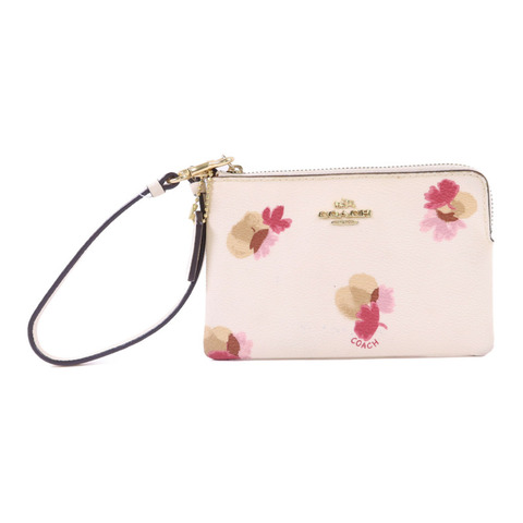 COACH 牛皮皮革Pouch金扣小袋