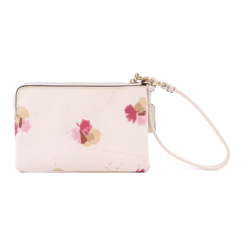 COACH 牛皮皮革Pouch金扣小袋-1