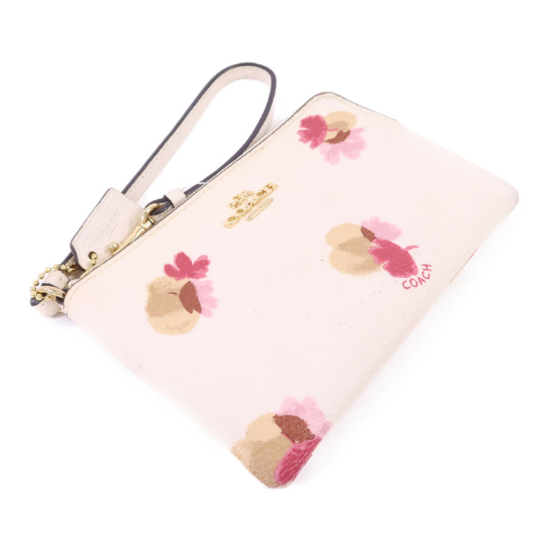 COACH 牛皮皮革Pouch金扣小袋-2