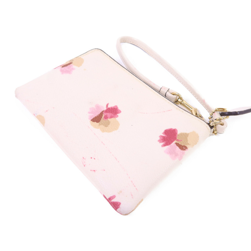 COACH 牛皮皮革Pouch金扣小袋-3