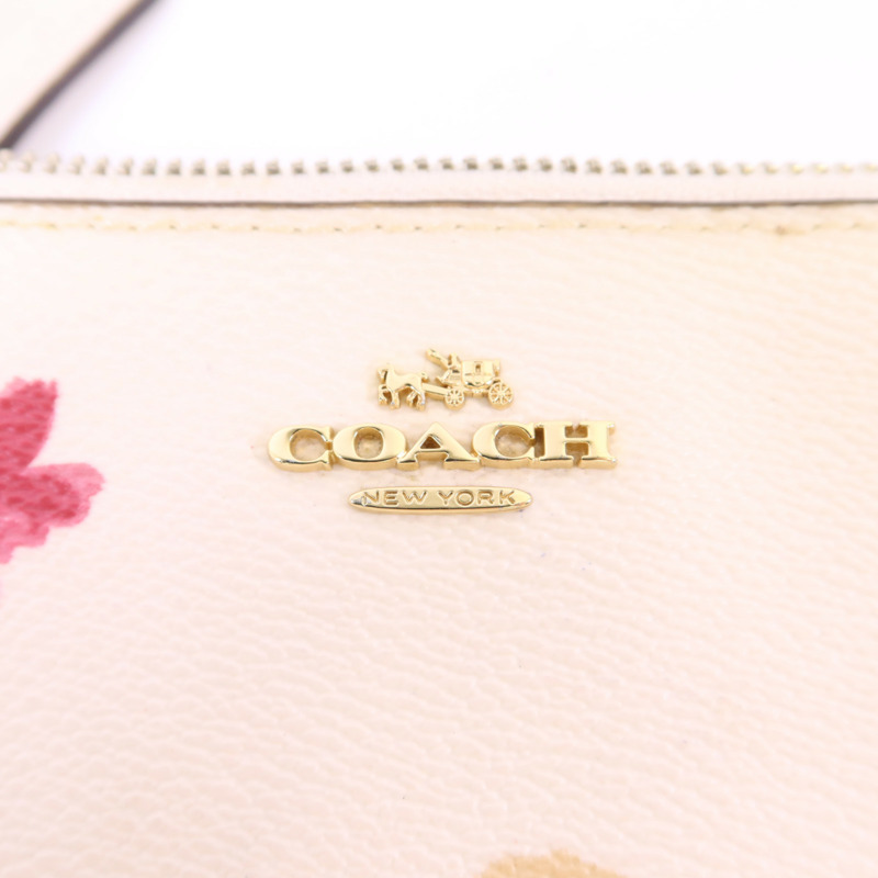 COACH 牛皮皮革Pouch金扣小袋-8