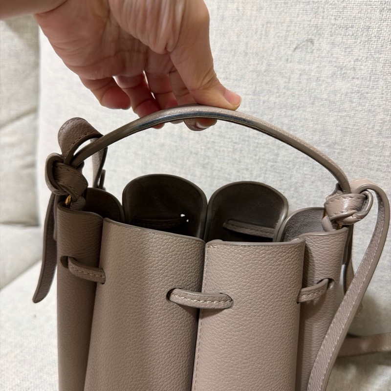 Polene Numéro Huit Mini EDITION TEXTURED TAUPE-17