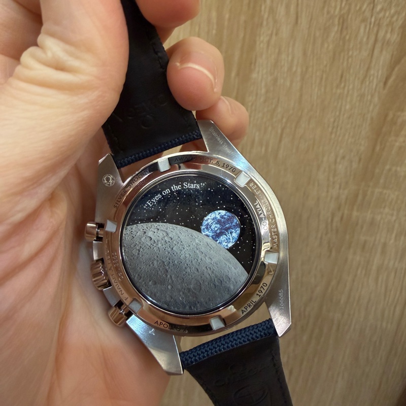Omega 第三代精鋼Speedmaster藍鋼針Snoopy登月機械錶-4