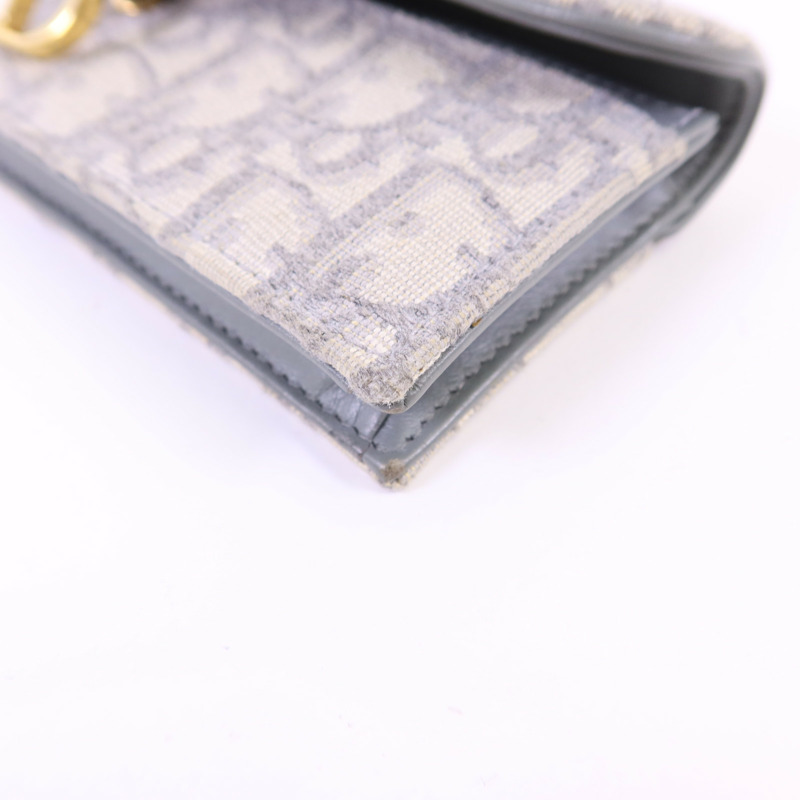 Dior 帆布Saddle Bloom Card Holder金扣卡片套-9